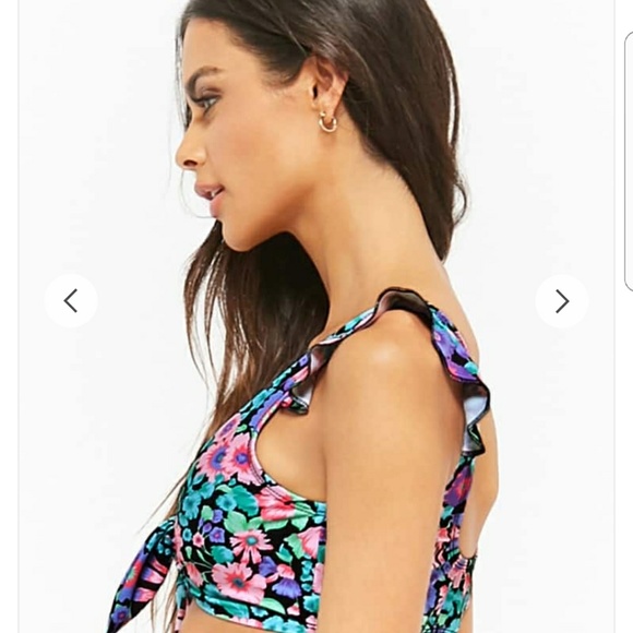 Motel Brand Ruffle Floral Bikini Two Piece Set - Picture 6 of 6